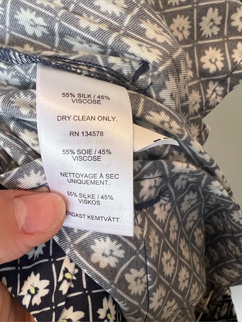 NWT Vineyard Vines Women's Luxe Floral Silk Blend Straight Leg Pants - size 8